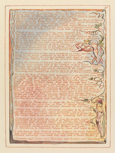 Jerusalem, Tafel 40 von William Blake